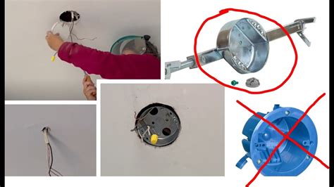 how to install electrical box in suspended ceiling|installing ceiling light fixture box.